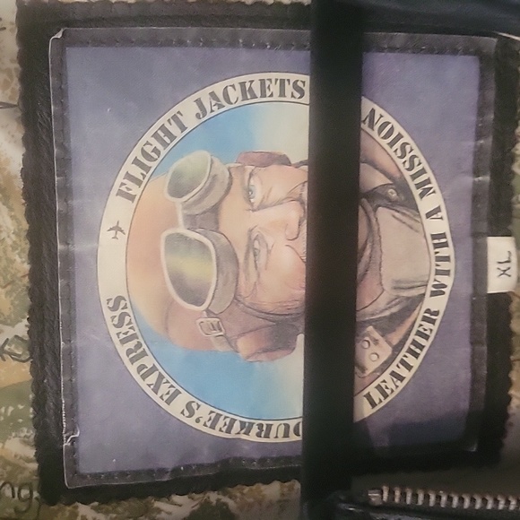 Vintage Durkee's Express Flight Leather Bomber Jacket - Picture 5 of 14